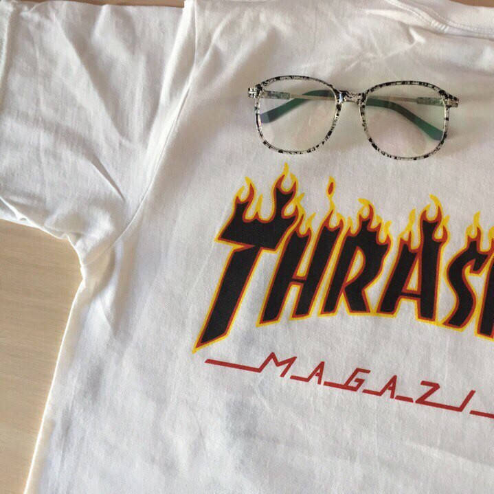 

Футболка с принтом Thrasher Supreme white | M