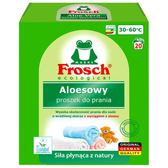 

Органический стиральный порошок универсальный (с ароматом алоэ) 1,35 кг - FROSCH