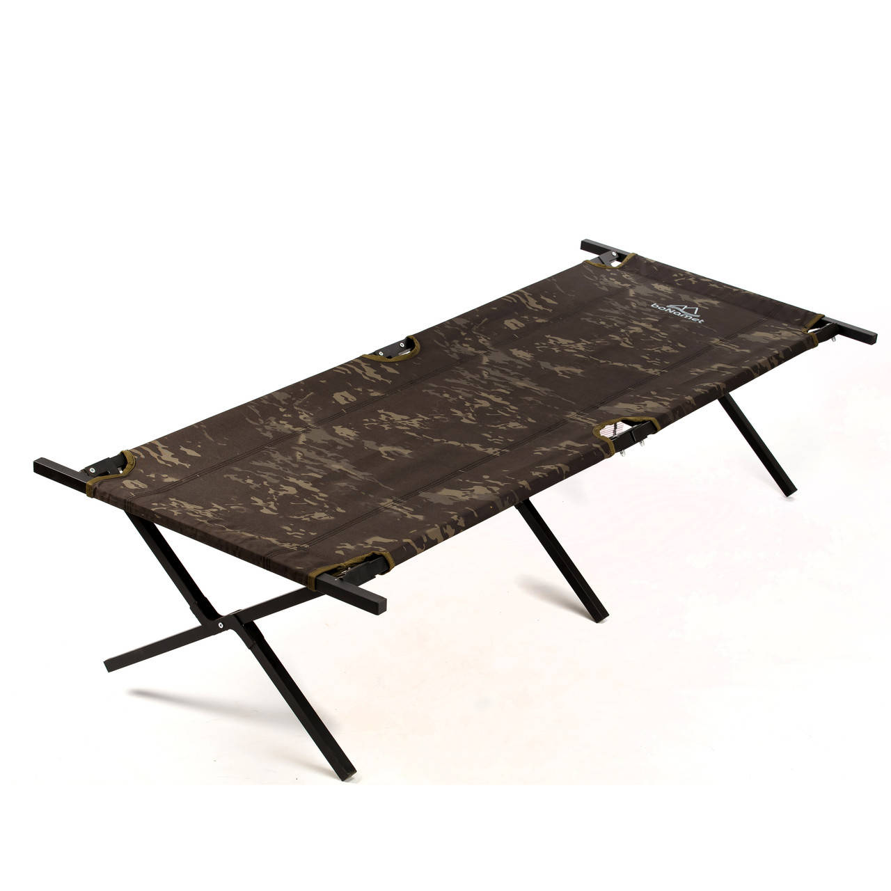 

Сверхпрочная раскладушка BonaGrill. Темный Камуфляж.
