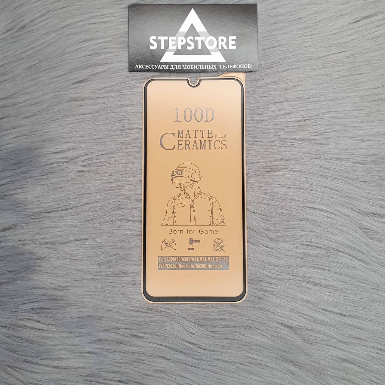 

Защитное стекло 3D Ceramics матовое для Samsung A50 А505 A50s А507 чёрное гибкое керамика противоударное, Прозрачный