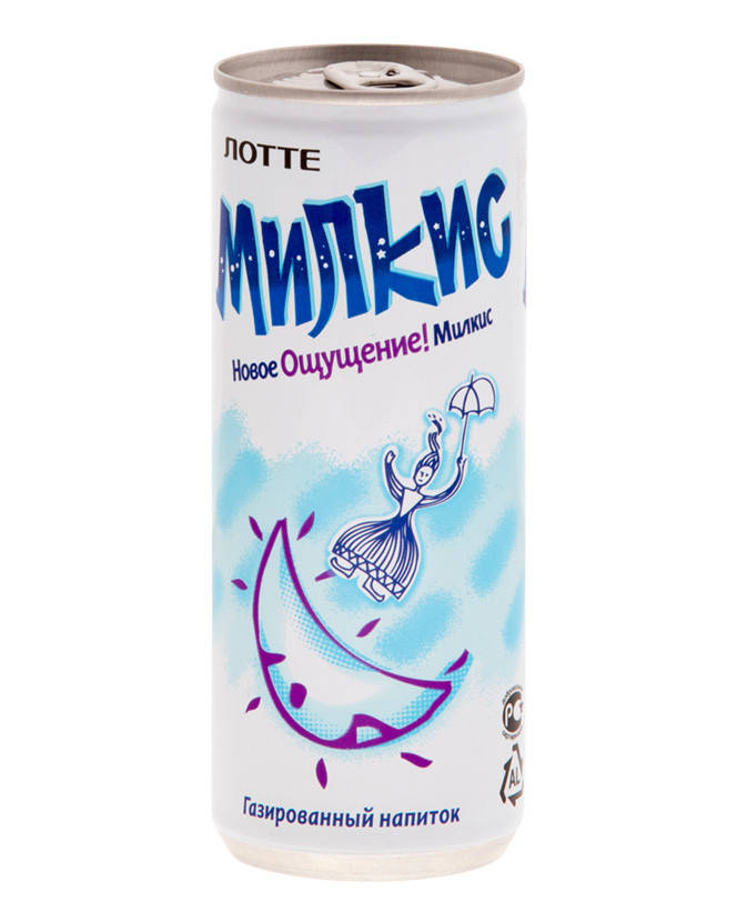 

Напиток молочный безалкогольный газированный Милкис Оригинальный ЛОТТЕ, 250 мл (Milkis Original LOTTE)