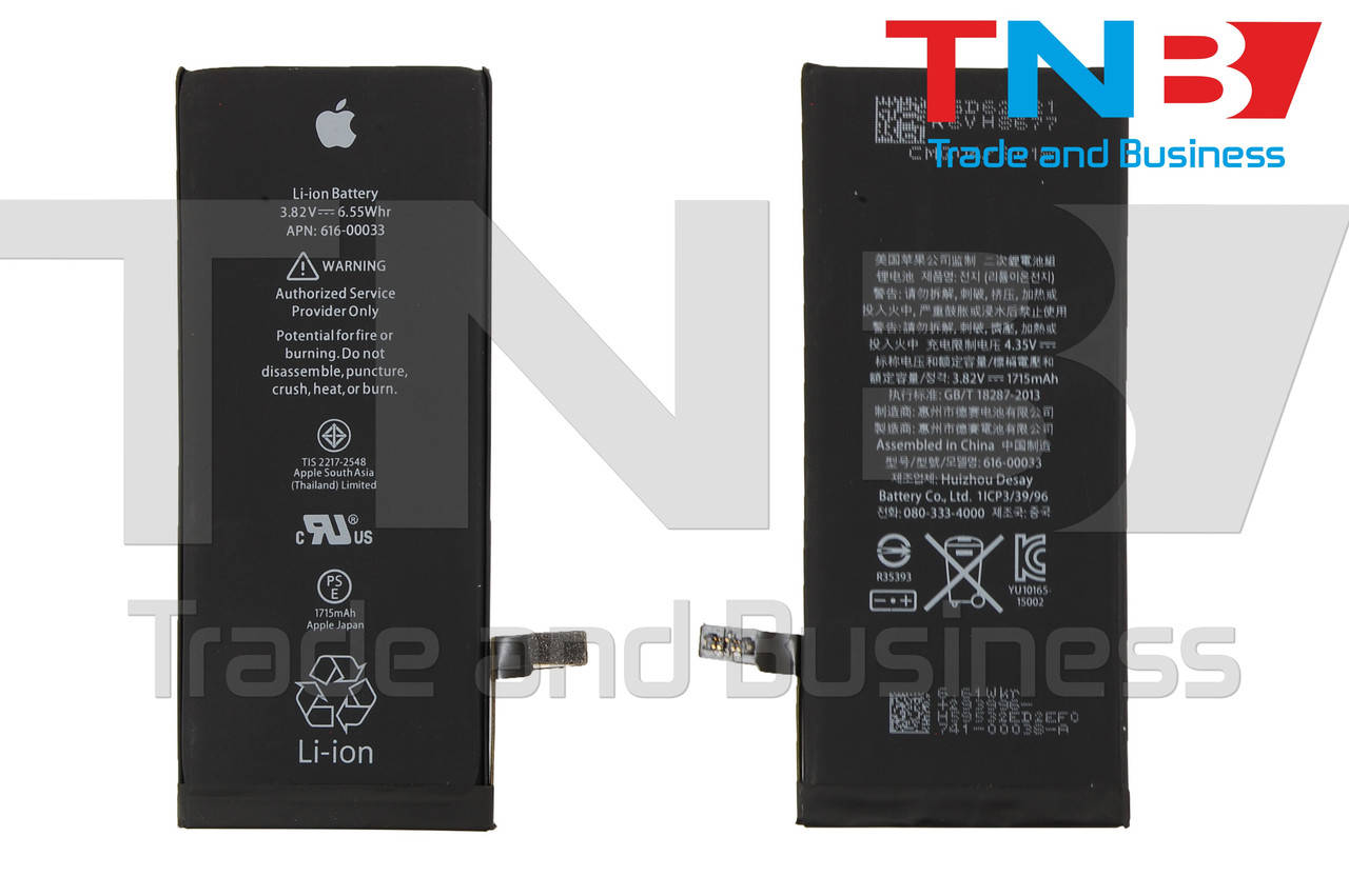

Батарея APPLE 616-00042 APPLE iPhone 6S Plus Li-Polymer 3.8V 2750mAh ОРИГИНАЛ
