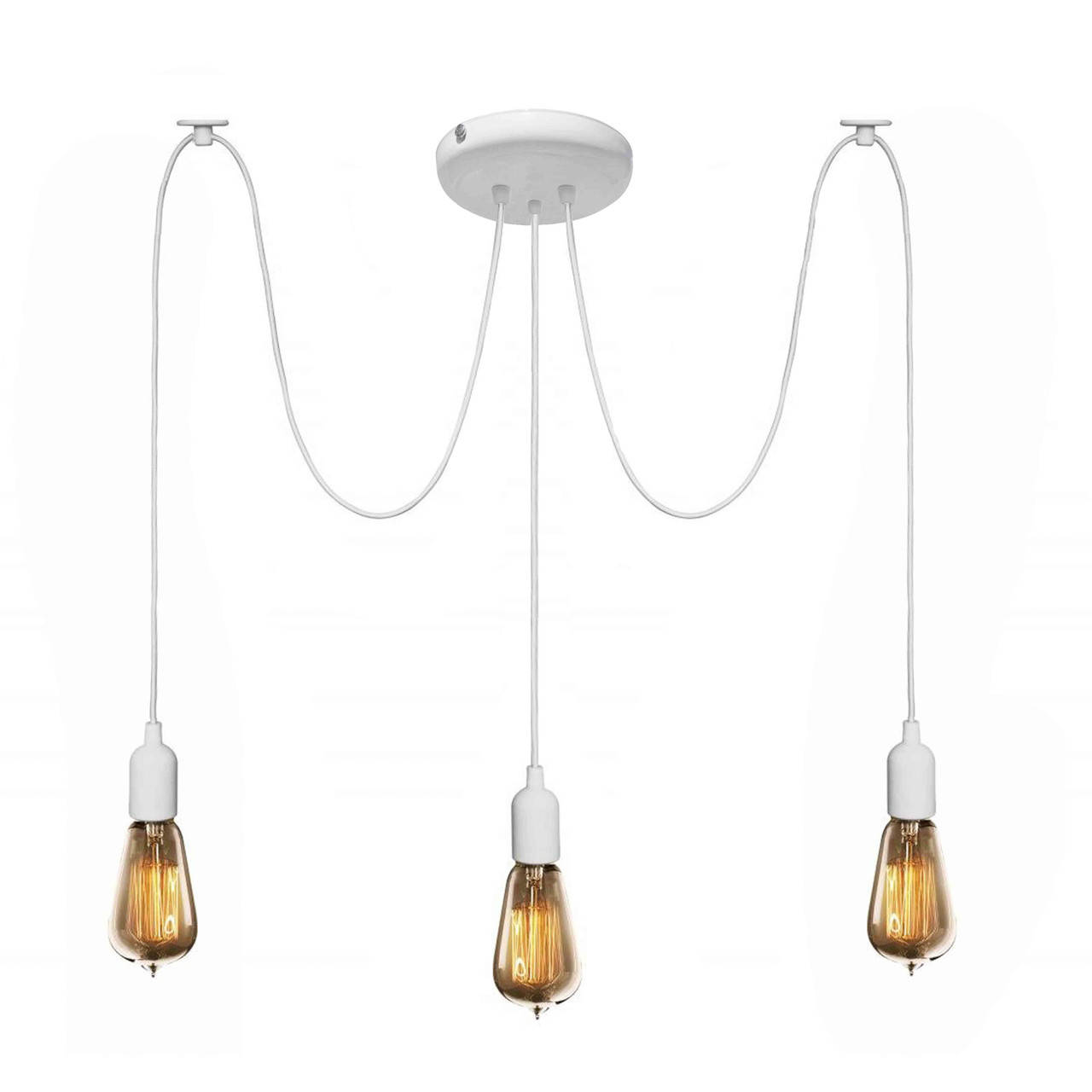 

Люстра паук 100lamp белый на три плафона NL 149-3W (615526)