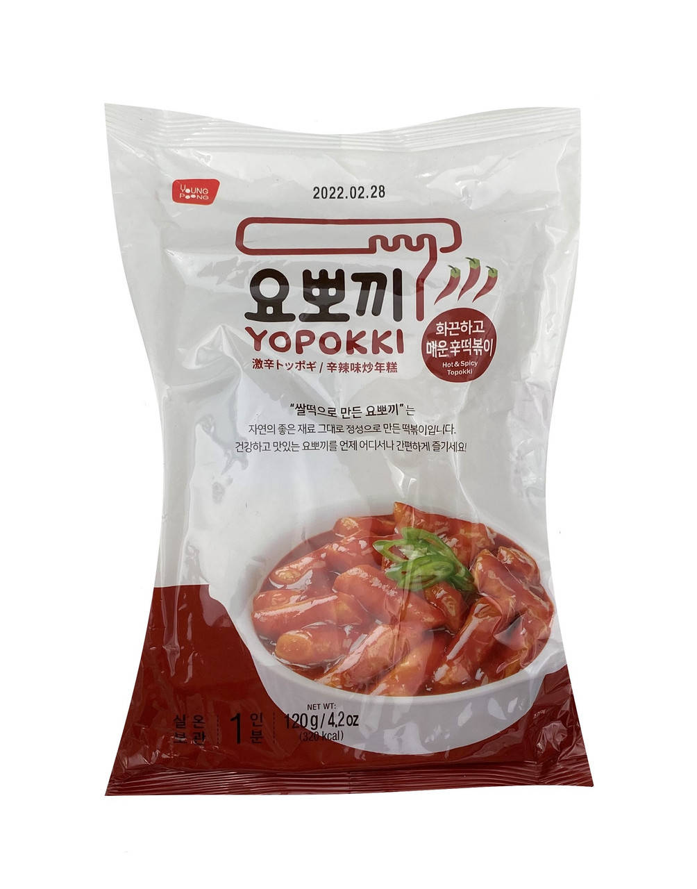 

Токпоки очень острое ТМ "YOPOKKI" 120г
