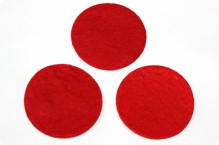 

Фетр в кружках красный