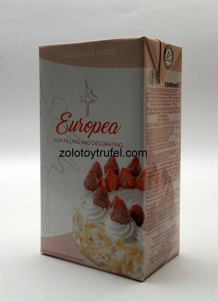 

Растительные сливки «Evropea 27%»