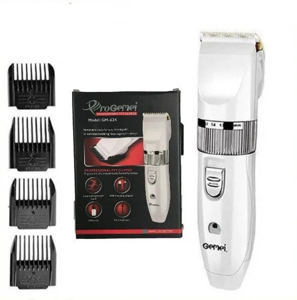 

Машинка для стрижки собак и котов GM 634 / Машинка для стрижки животных / Машинка для груминга