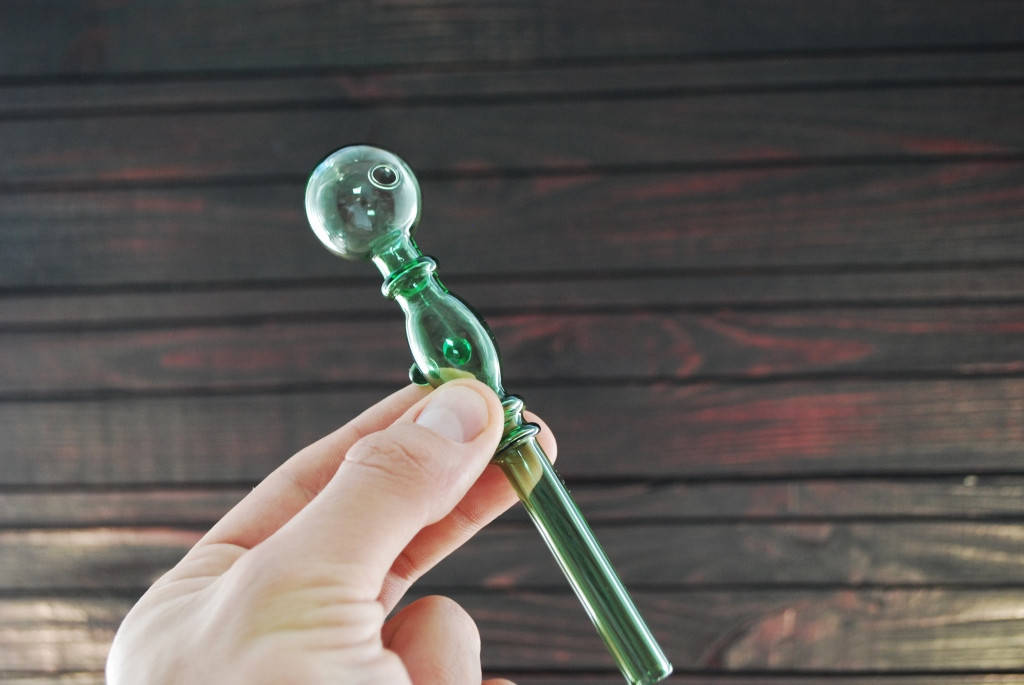 

Стеклянная трубка для курения Oil Bubble Green