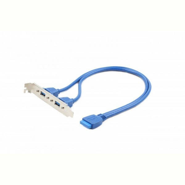 

Планка расширения Cablexpert (CC-USB3-RECEPTACLE) USB3.0-10P, 0.44 м, синий