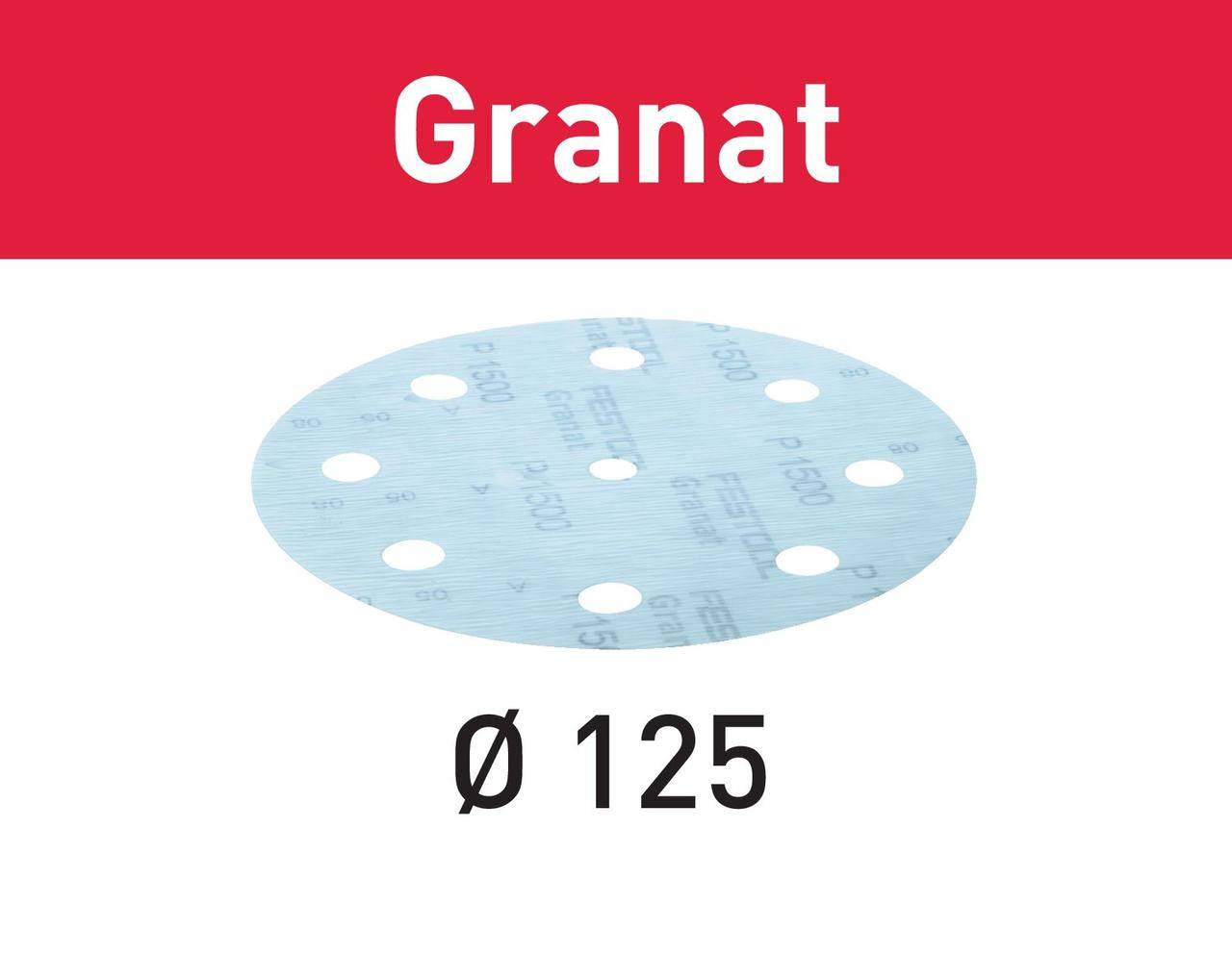 

Шлифовальные круги Granat STF D125/8 P1200 GR/1 Festool 497181_1