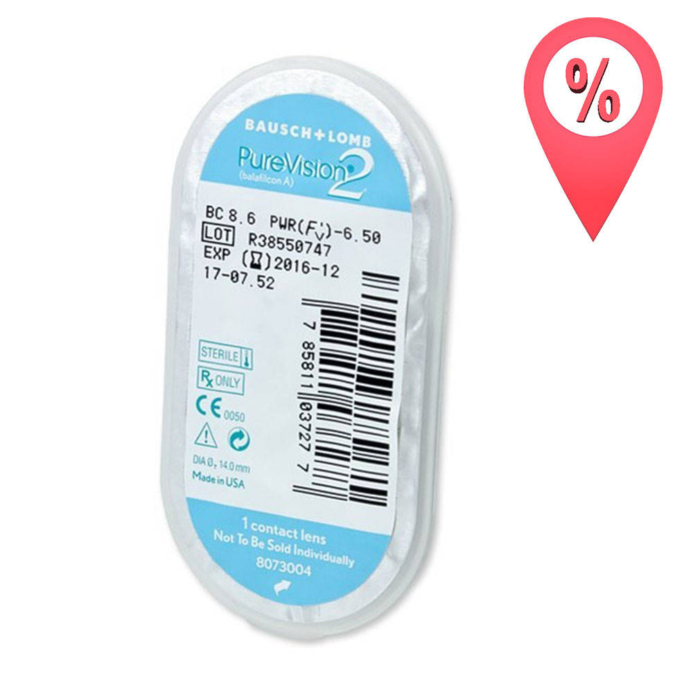 

Контактные линзы PureVision 2 Bausch+Lomb 1 шт