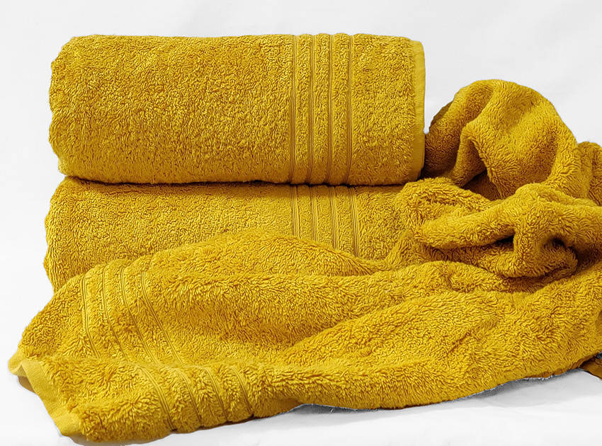 

Полотенце махровое 70х140 ТМ TAG Calm tones цвет: горчичный, Бежевый