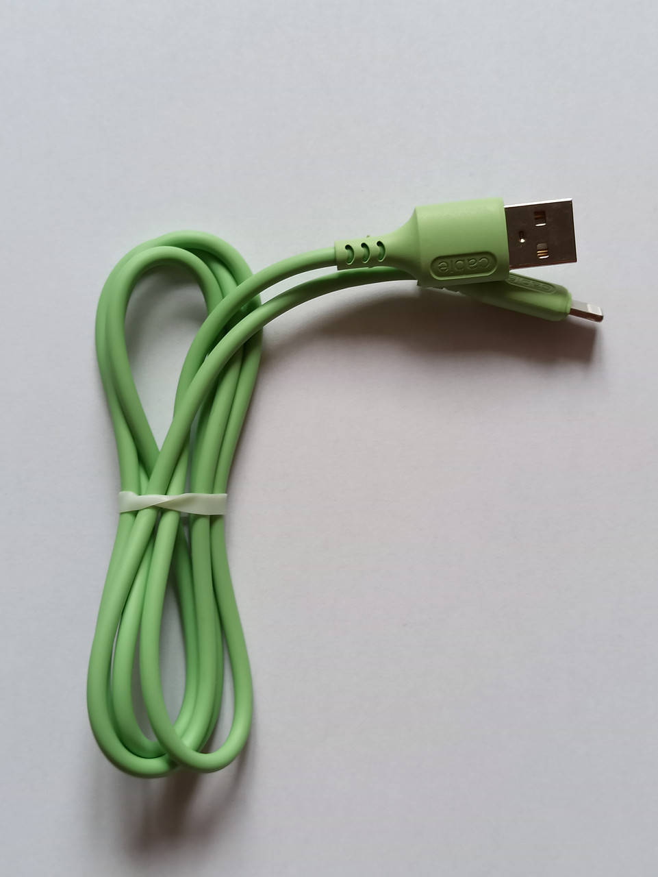 

Кабель USB - Apple Lightning 1м зеленый, Зелёный
