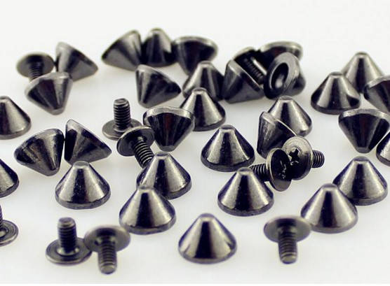 

Шипы металлические на винте 9x6 мм Черный металл