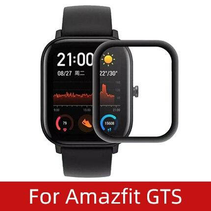 

Защитная пленка для Amazfit GTS 2 (0.2 мм, 3D чёрное) Polycarbone, Черный