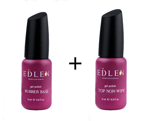 

Каучуковая база и топ без липкого слоя Edlen, 9 мл