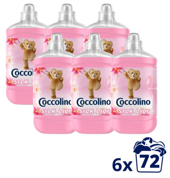 

Кондиционер для стирки Coccolino Шелковая лилия 6*1.8 л