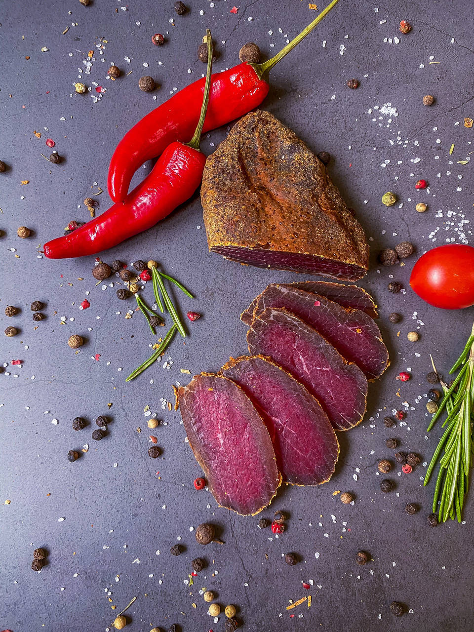 

Бастурма Кавказька яловича гостра (100 г) сирокопчена яловичина