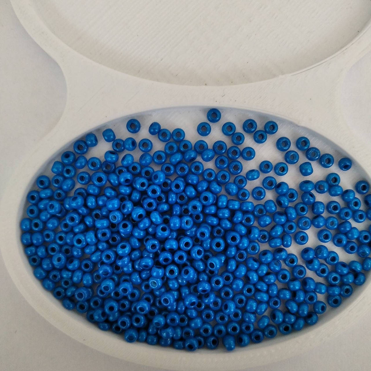 

16А38 Чешский бисер Preciosa /10 для вышивания Бисер синий голубой жемчужный прозрачный