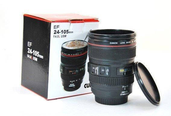 

Термокружка в виде объектива CANON 300мл, чашка термос, нажимай