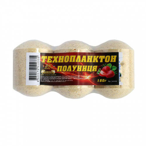 

Прикорм 3K Baits Технопланктон Полуниця 180г