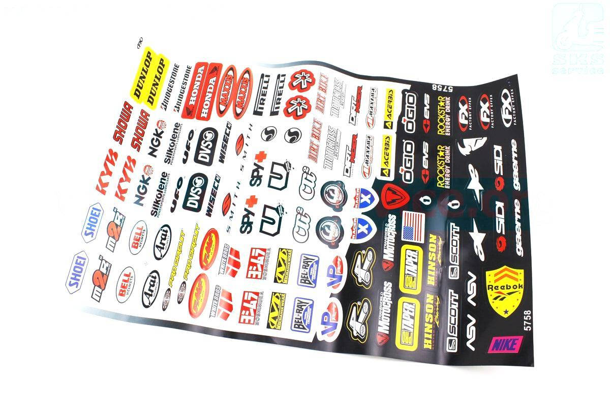 

Наклейки набор 106шт "MOTORSPORT" 5758 (33х48см) (502261)