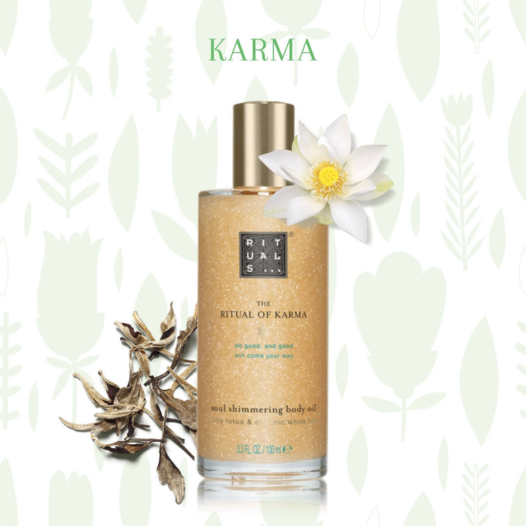 

Rituals. Шиммер. Масло для тела с эффектом мерцания "Karma". Body Shimmer Oil. 100 мл. Нидерланды