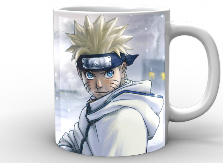 

Чашка Наруто. Naruto холод Кружка с принтом. Уценка., Белый