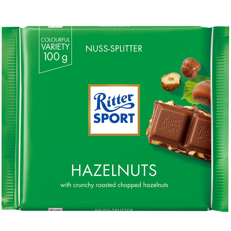 

Шоколад Ritter Sport HAZELNUTS Лесной Орех 100г (1уп/12шт)