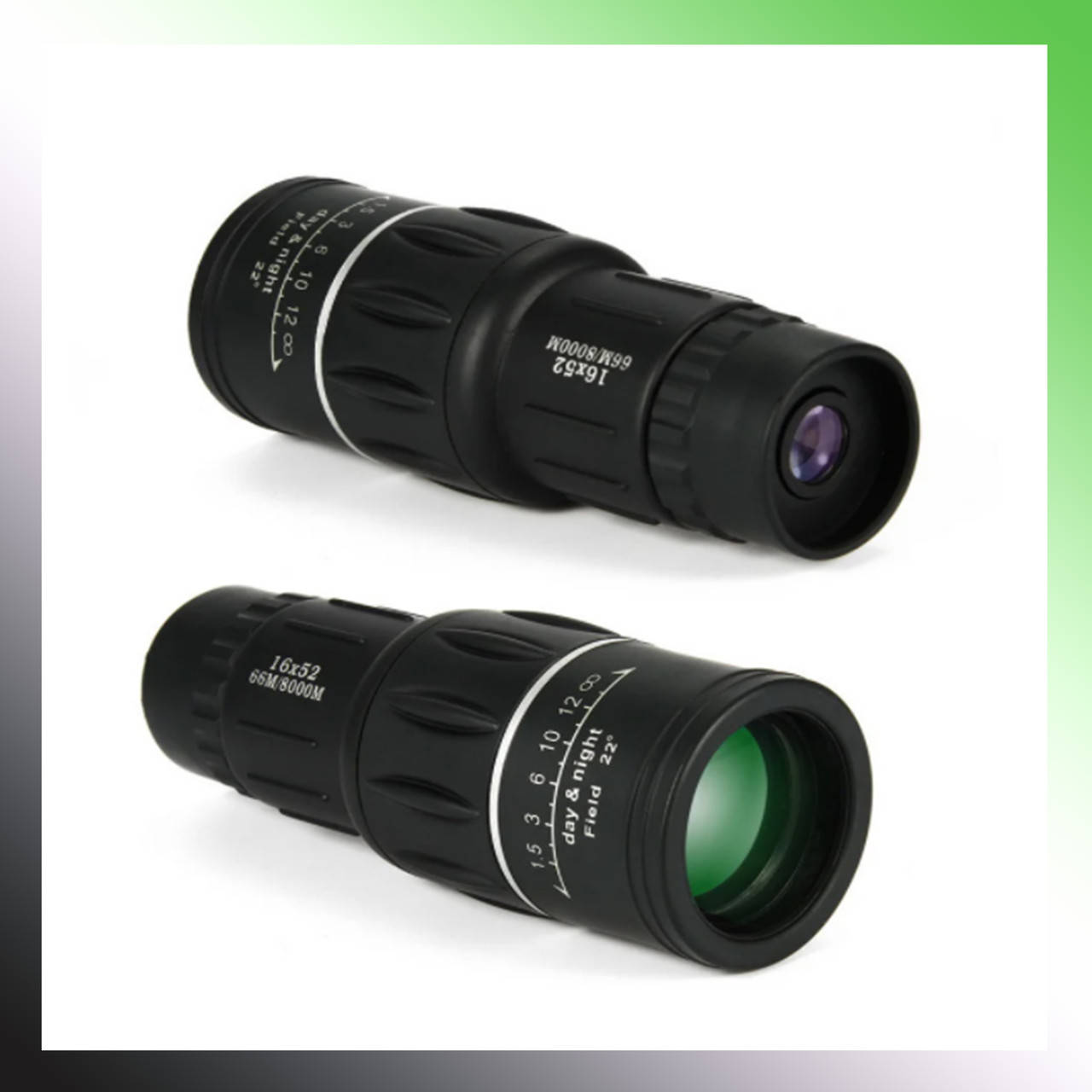 

Монокуляр Bushnell 16x52 PowerView монокль с чехлом FS, Черный