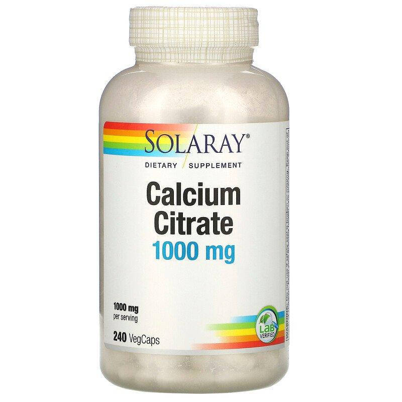

Цитрат кальция, Calcium Citrate, Solaray, 240 капсул (SOR-45852)