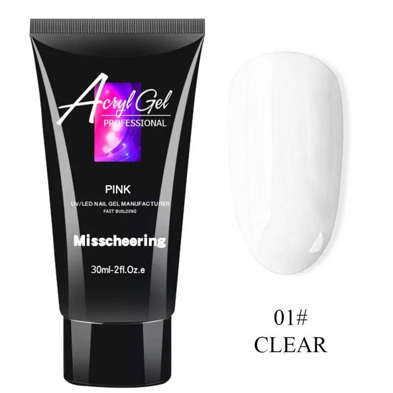 

Полигель (акригель) AcrylGel Professional №01, CLEAR, 30мл**, Прозрачный