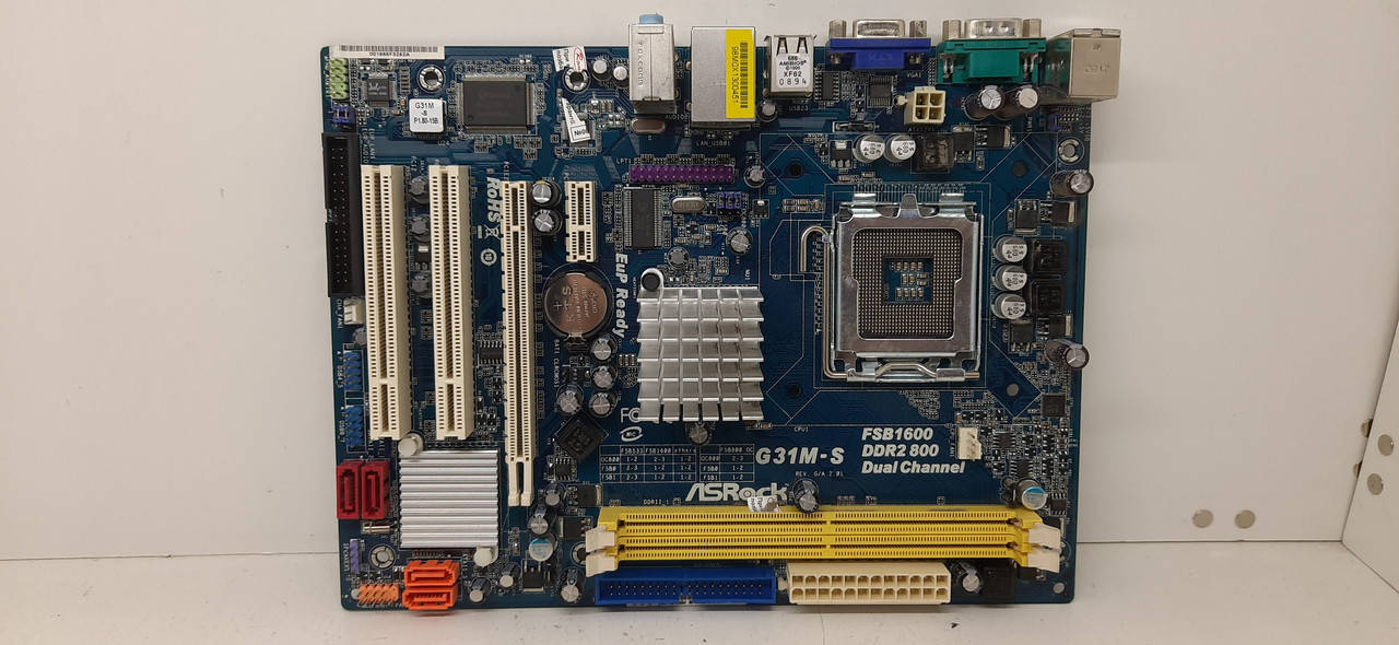 

Материнская плата ASRock G31M-S Socket LGA775 ✔MicroATX ✔2x DDR2