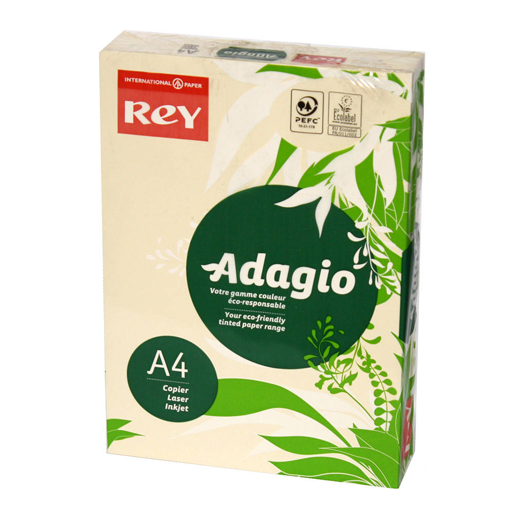 

Бумага цветная Rey Adagio А4 80 г/м2, 500 листов пастельный слоновая кость №93-16.7335, Зелёный