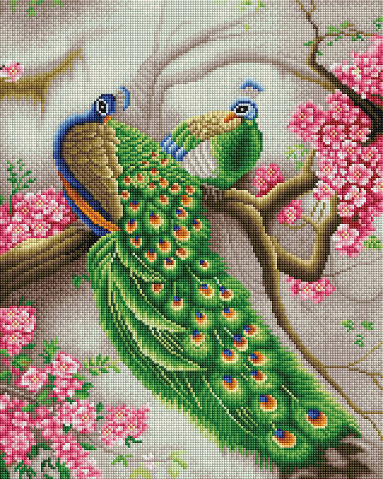 

Алмазная мозаика ColorArt 40x50 Павлины SP019