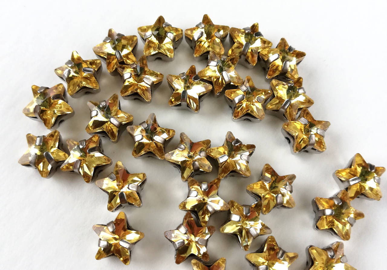 

Кристал Зірка 8 мм Топаз В ЦАПАХ під срібло