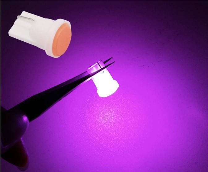 

T10 COB LED W5W лампочка автомобильная - розовая