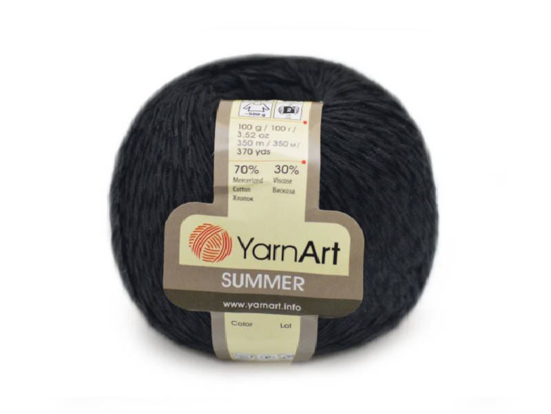 

YarnArt Summer, Черный №17, Синий