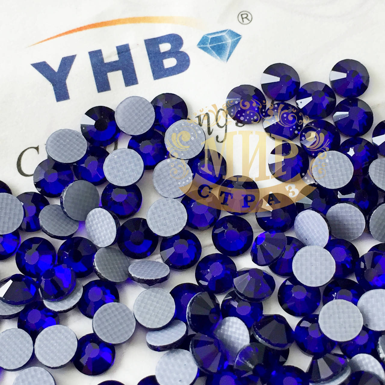 

Стразы YHB Lux, цвет Cobalt, HF, ss16 (3,8-4мм), 100шт