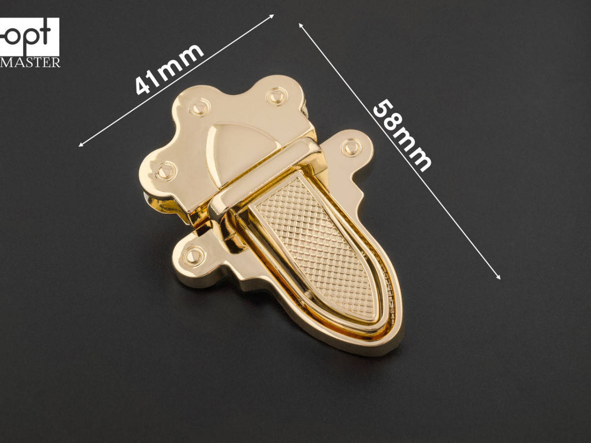 

Замок сумочный 65-089, золото, р. 41*58 мм