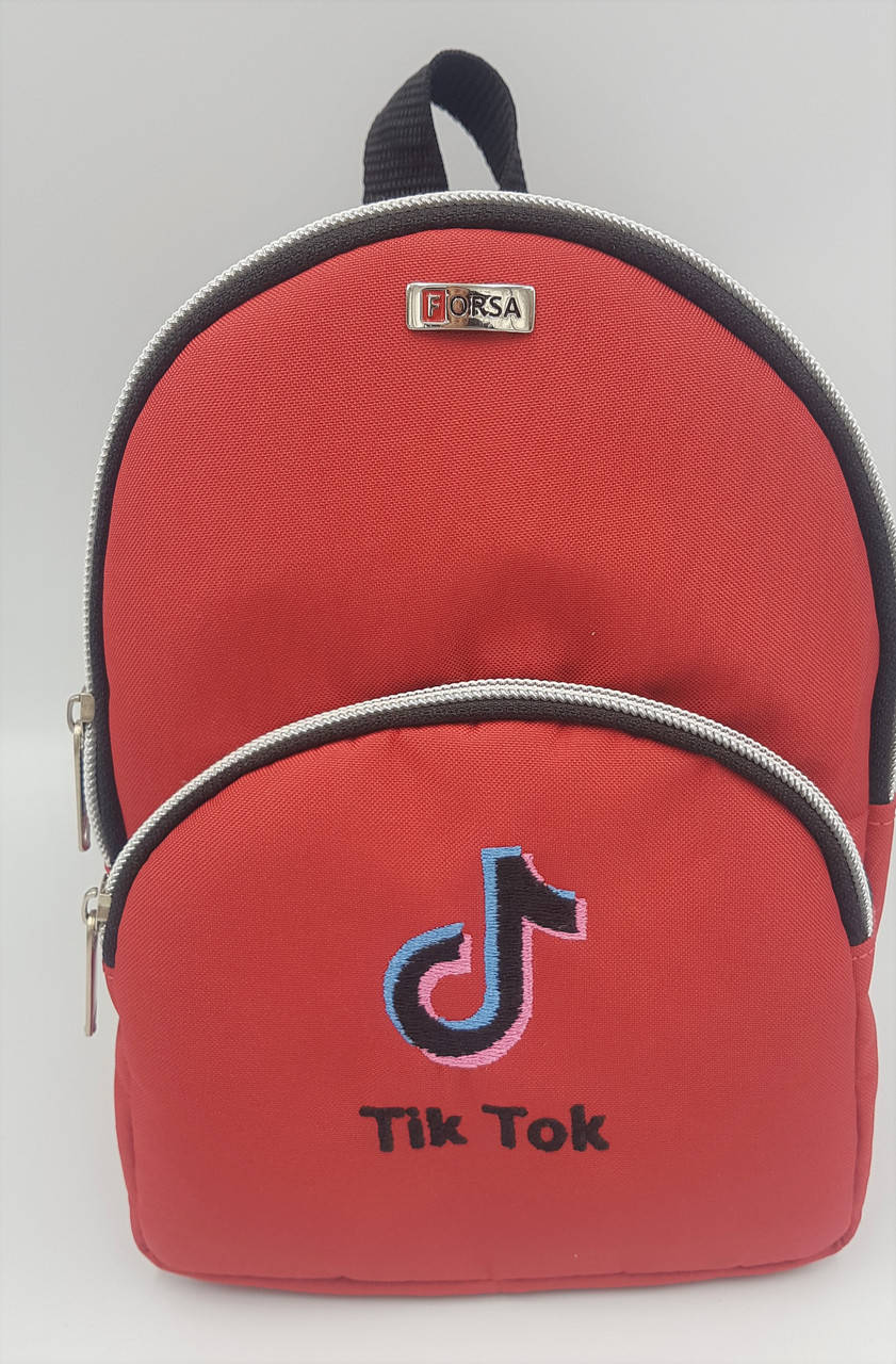

Рюкзак Тик Ток Маленький рюкзак мини Tik Tok красный Forsa