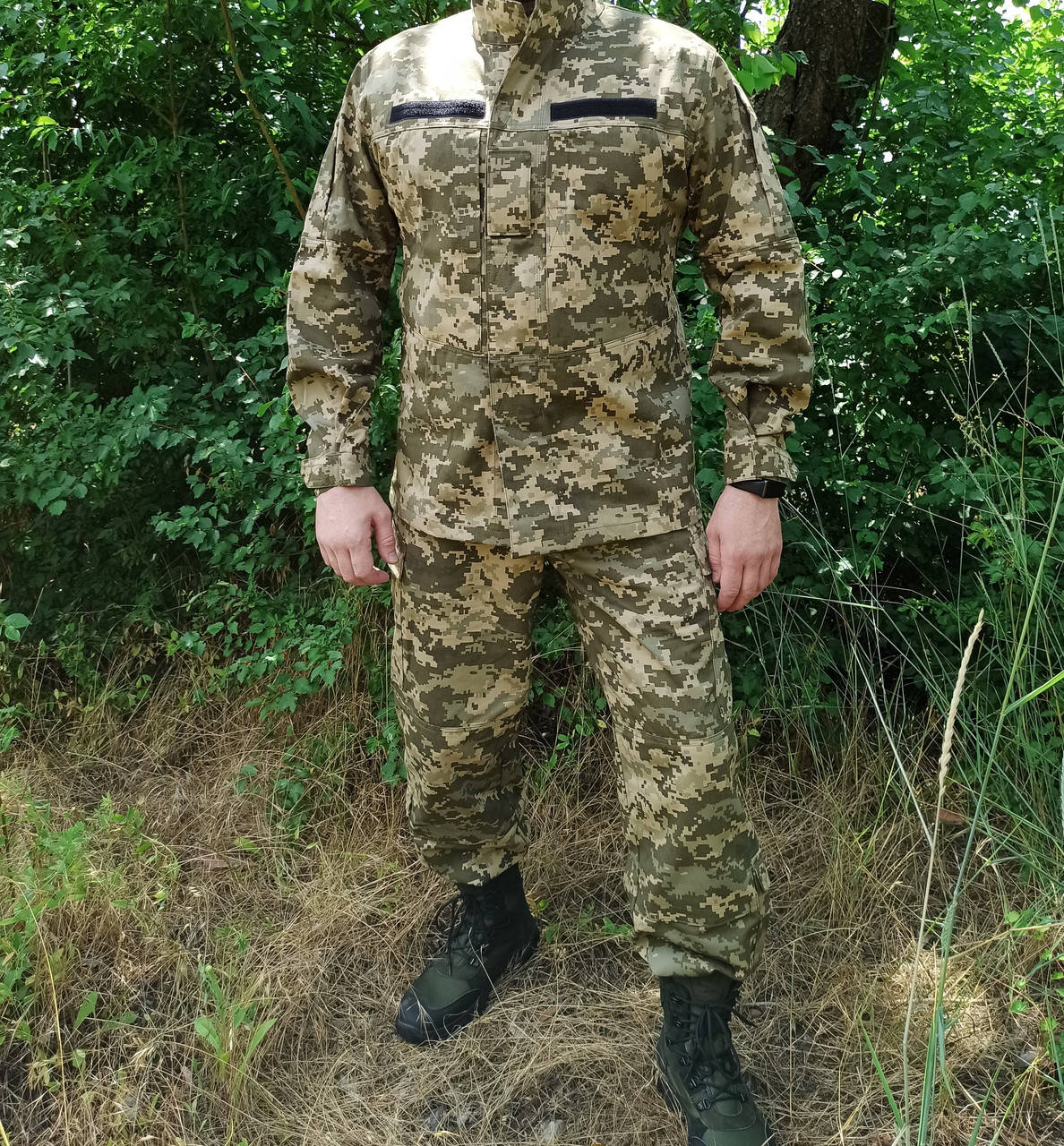 

Военный костюм ЗСУ, пиксель, летний 100 % Хлопок модель ВСУ, Хаки