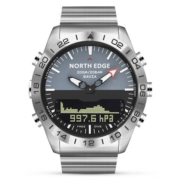 

Мужские умные тактические часы для военных пилотов и моряков North Edge Gavia 20BAR