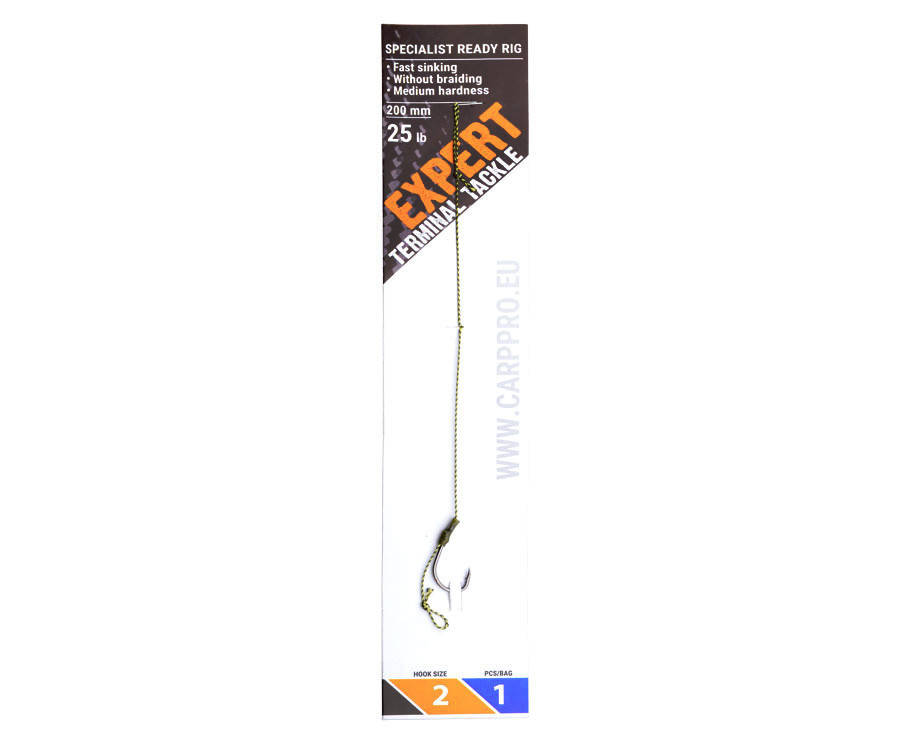 

Готовый поводок с крючком Carp Pro Specialist Ready Rig №2