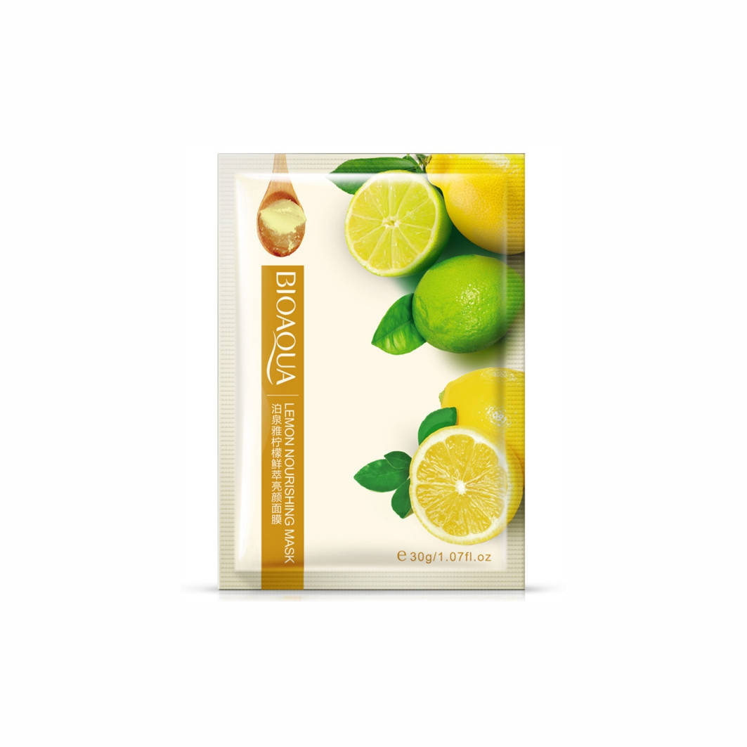 

Маска для лица екстрактом лимона Bioaqua Lemon Nourishing Facial Mask