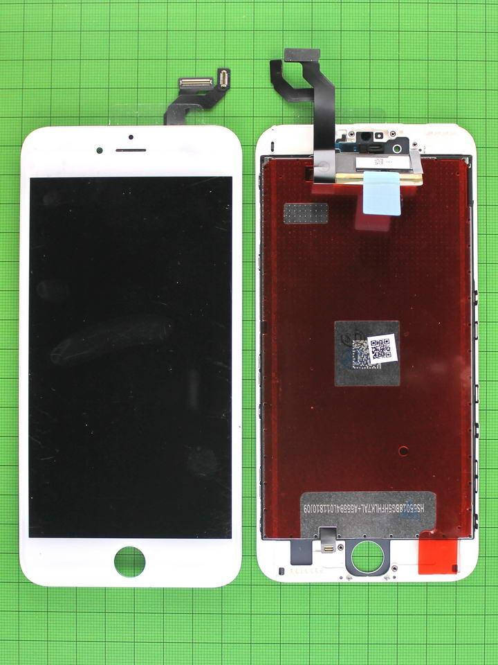 

Дисплей iPhone 6S plus з сенсором, білий copyAA (OLD TM), Белый