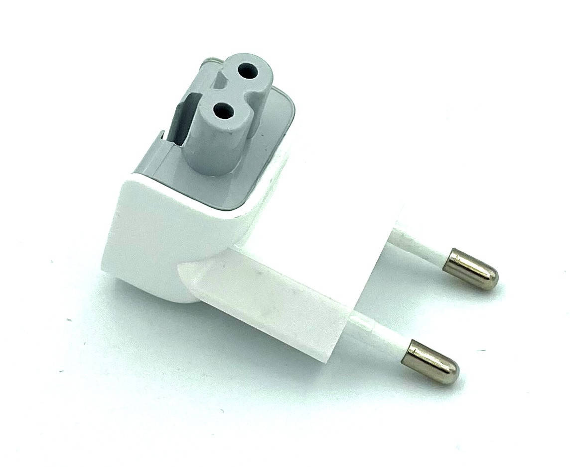 

Переходник ЕВРО для Блоков Питания Apple MacBook \ IPad, Белый