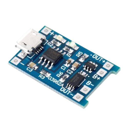 

Модуль зарядки литиевых Li-ion батарей от MicroUSB и защита DW01