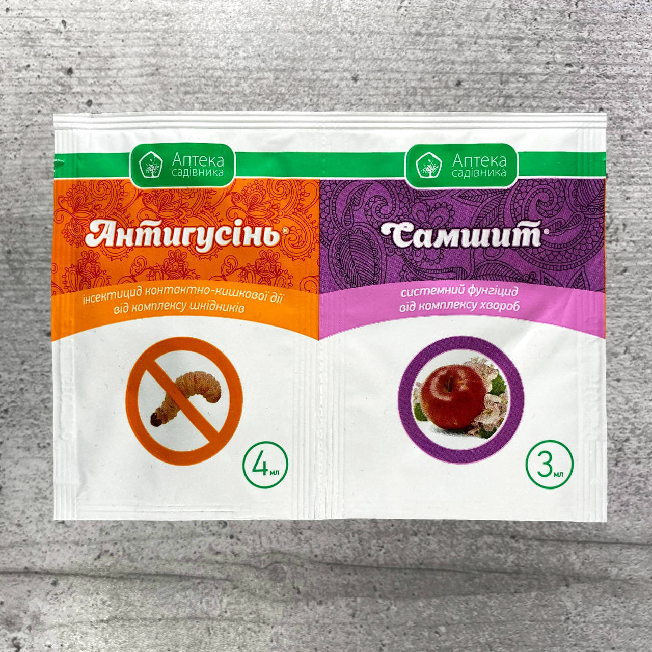

Инсектицид Антигусень 4 мл + Самшит 3 мл Аптека Садовника