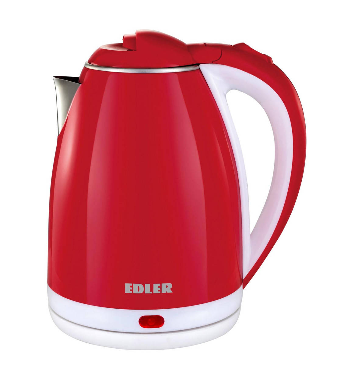 

Электрочайник металлический дисковый Edler EK8055 1.8 л 1500 Вт Красный/ Белый